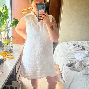 Terzo Millennio shift dress 100% linen tunic dress